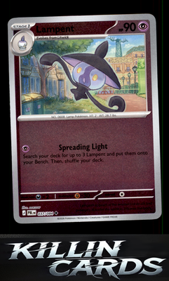 Reverse Holofoil Lampent 037/084 Pokemon Uncommon ME05: Pitch Black Card NM