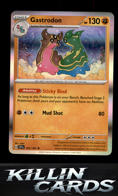 Gastrodon 107/191 Pokemon Rare SV08: Surging Sparks Card NM