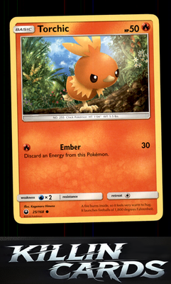 Torchic (25) 25/168 Pokemon Common SM - Celestial Storm Card LP