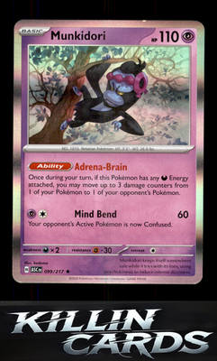 Munkidori 099/217 Pokemon Rare ME: Ascended Heroes Card NM