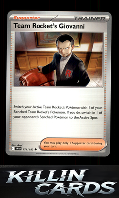 Team Rocket's Giovanni 174/182 Pokemon Uncommon SV10: Destined Rivals Card NM