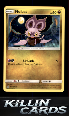 Noibat 158/236 Pokemon Common SM - Unified Minds Card NM