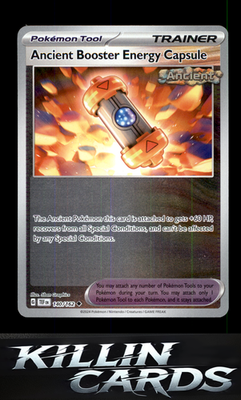 Reverse Holofoil Ancient Booster Energy Capsule 140/162 Pokemon Uncommon SV05: T