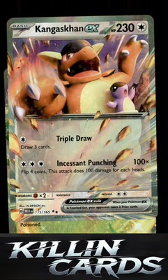 Kangaskhan ex - 115/165 115/165 Pokemon Double Rare SV: Scarlet & Violet 151 Car