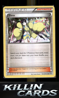 Elesa RC20/RC25 Pokemon Common Legendary Treasures: Radiant Collection Card NM
