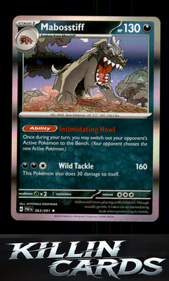 Mabosstiff - 063/091 063/091 Pokemon Rare SV: Paldean Fates Card NM