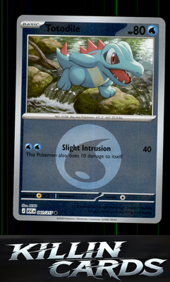 Reverse Holofoil Totodile (Energy Symbol Pattern) 041/217 Pokemon Common ME: Asc