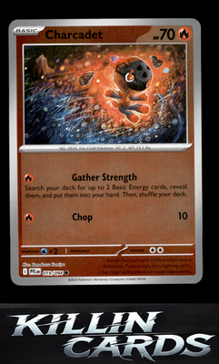 Reverse Holofoil Charcadet 019/094 Pokemon Common ME02: Phantasmal Flames Card N
