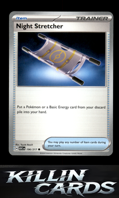Night Stretcher 196/217 Pokemon Common ME: Ascended Heroes Card NM
