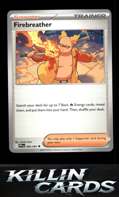 Firebreather - 089/094 089/094 Pokemon Uncommon ME02: Phantasmal Flames Card NM