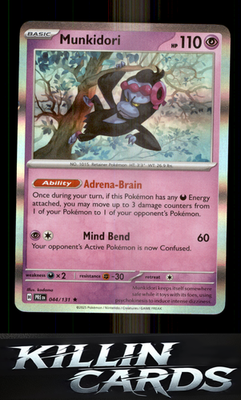 Munkidori 044/131 Pokemon Rare SV: Prismatic Evolutions Card NM