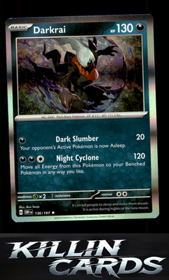 Darkrai 136/197 Pokemon Rare SV03: Obsidian Flames Card NM