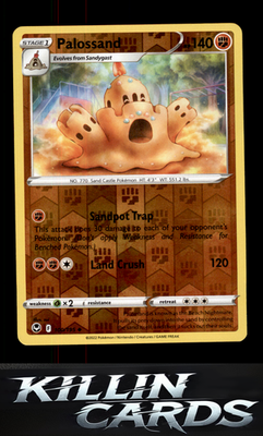 Reverse Holofoil Palossand 100/195 Pokemon Uncommon SWSH12: Silver Tempest Card