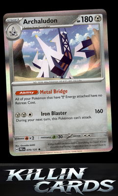 Archaludon 070/131 Pokemon Rare SV: Prismatic Evolutions Card NM