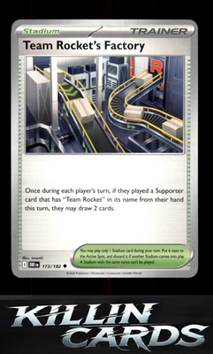Team Rocket's Factory 173/182 Pokemon Uncommon SV10: Destined Rivals Card NM