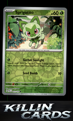 Reverse Holofoil Sprigatito - 012/193 012/193 Pokemon Common SV02: Paldea Evolve