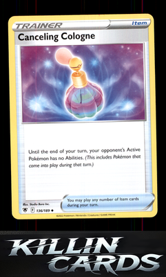 Canceling Cologne 136/189 Pokemon Uncommon SWSH10: Astral Radiance Card NM