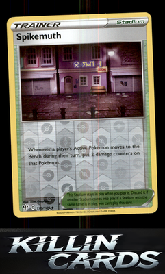 Reverse Holofoil Spikemuth 170/189 Pokemon Uncommon SWSH03: Darkness Ablaze Card