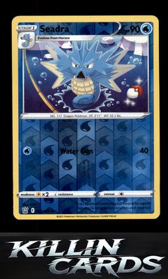 Reverse Holofoil Seadra 032/163 Pokemon Uncommon SWSH05: Battle Styles Card NM