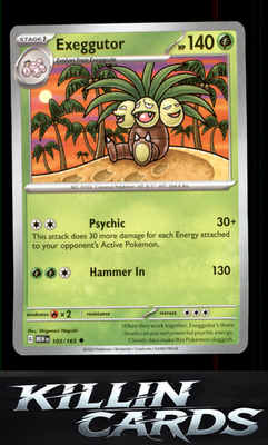 Exeggutor 103/165 Pokemon Uncommon SV: Scarlet & Violet 151 Card NM