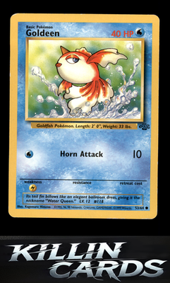Goldeen 53/64 Pokemon Common Jungle Card MP