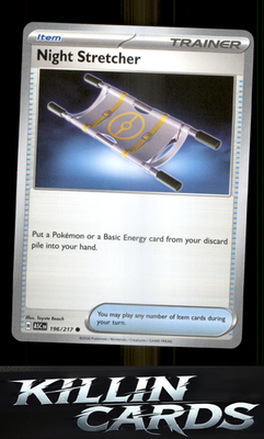 Night Stretcher 196/217 Pokemon Common ME: Ascended Heroes Card NM