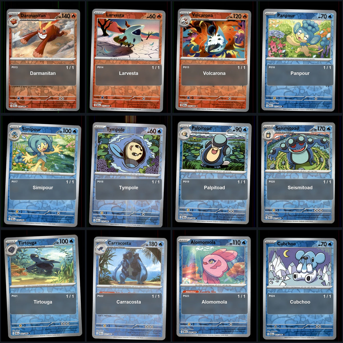 Pokemon TCG SV: Black Bolt Reverse Holo Master Set 78 Reverse Holo Card