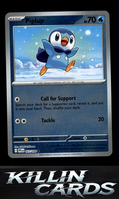 Reverse Holofoil Piplup - 027/094 027/094 Pokemon Common ME02: Phantasmal Flames