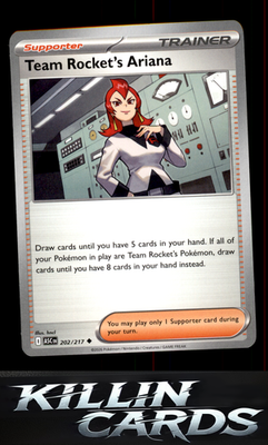 Team Rocket's Ariana 202/217 Pokemon Uncommon ME: Ascended Heroes Card NM