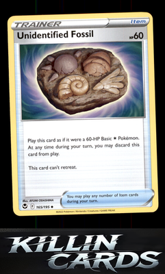 Unidentified Fossil 165/195 Pokemon Uncommon SWSH12: Silver Tempest Card NM