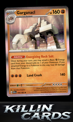 Garganacl - 104/182 104/182 Pokemon Rare SV04: Paradox Rift Card NM