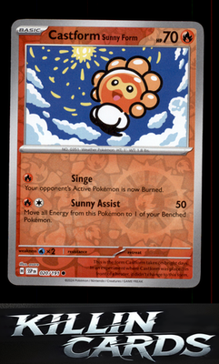 Reverse Holofoil Castform Sunny Form - 020/191 020/191 Pokemon Common SV08: Surg