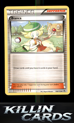 Bianca 109/113 Pokemon Uncommon Legendary Treasures Card NM
