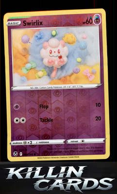 Reverse Holofoil Swirlix 083/195 Pokemon Common SWSH12: Silver Tempest Card NM