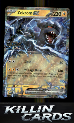 Zekrom ex (Black Bolt Stamped) 034/086 Pokemon Double Rare Miscellaneous Cards &