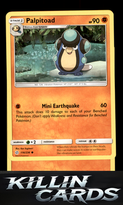 Palpitoad 116/236 Pokemon Common SM - Cosmic Eclipse Card NM
