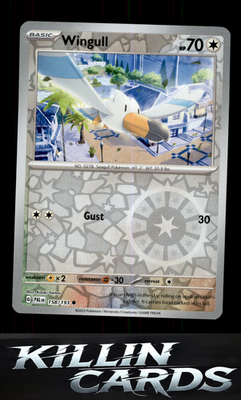 Reverse Holofoil Wingull 158/193 Pokemon Common SV02: Paldea Evolved Card NM
