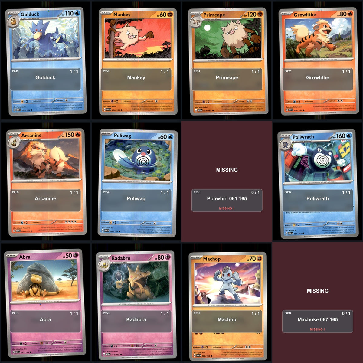 Pokemon TCG SV: Scarlet & Violet 151 C/UC/R Standard Set 151 Cards