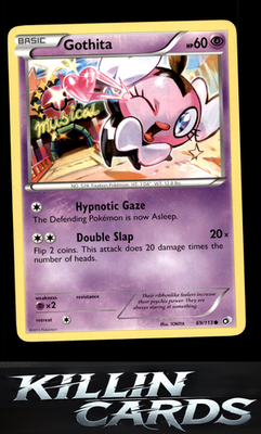 Gothita (69) 69/113 Pokemon Common Legendary Treasures Card LP