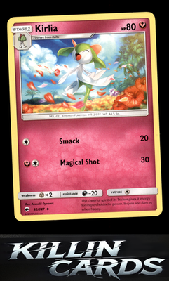 Kirlia 92/147 Pokemon Uncommon SM - Burning Shadows Card NM