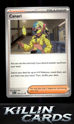 Canari - 185/217 185/217 Pokemon Uncommon ME: Ascended Heroes Card NM