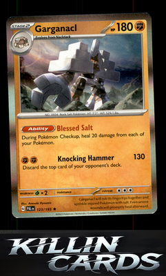 Garganacl 123/193 Pokemon Rare SV02: Paldea Evolved Card NM