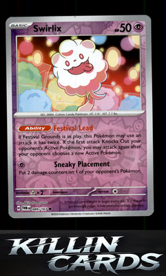 Reverse Holofoil Swirlix 089/167 Pokemon Common SV06: Twilight Masquerade Card L