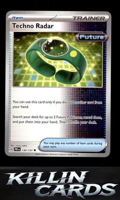 Techno Radar 130/131 Pokemon Uncommon SV: Prismatic Evolutions Card NM