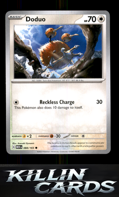 Doduo 084/165 Pokemon Common SV: Scarlet & Violet 151 Card NM