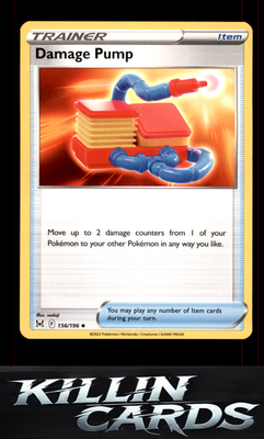 Damage Pump 156/196 Pokemon Uncommon SWSH11: Lost Origin Card NM