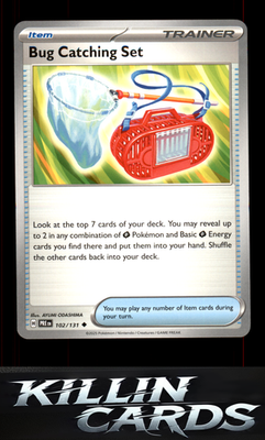 Bug Catching Set 102/131 Pokemon Uncommon SV: Prismatic Evolutions Card NM