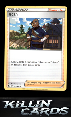 Iscan 158/196 Pokemon Uncommon SWSH11: Lost Origin Card NM
