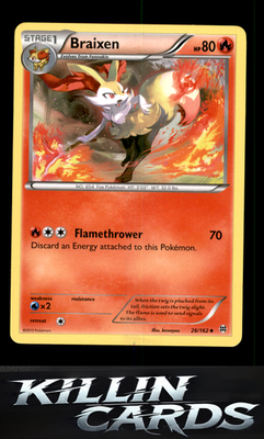 Braixen 26/162 Pokemon Uncommon XY - BREAKthrough Card NM