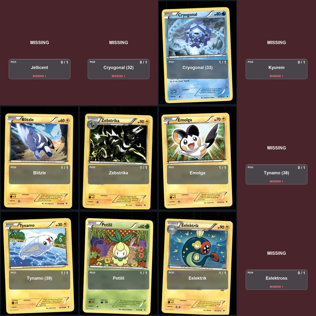 Pokemon TCG Noble Victories C/UC/R Standard Set 67 Cards